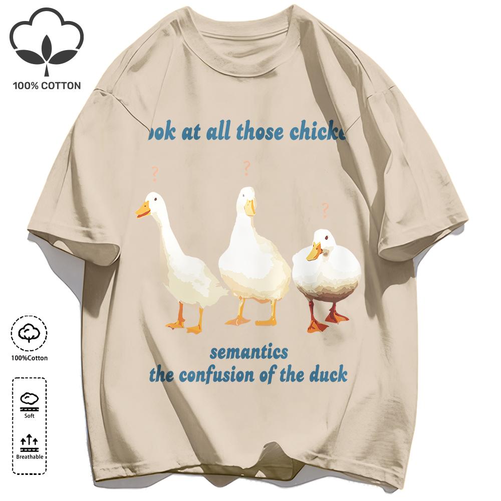 Classic Color Scheme T-Shirts For Unisex Retro Oversized Short Sleeves Fashion Couple Clothes Unisex Simple Basics Clothing