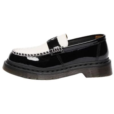Damen Penton Herz Zweifarbig Arcadia Loafer Schwarz Weiß 41676001