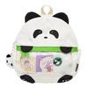 Cartoon Plush Panda Backpack With Bring The Same Panda Pendant Children For