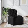 Vidaxl Foldable Armchair, Black, Upholstered In Fabric