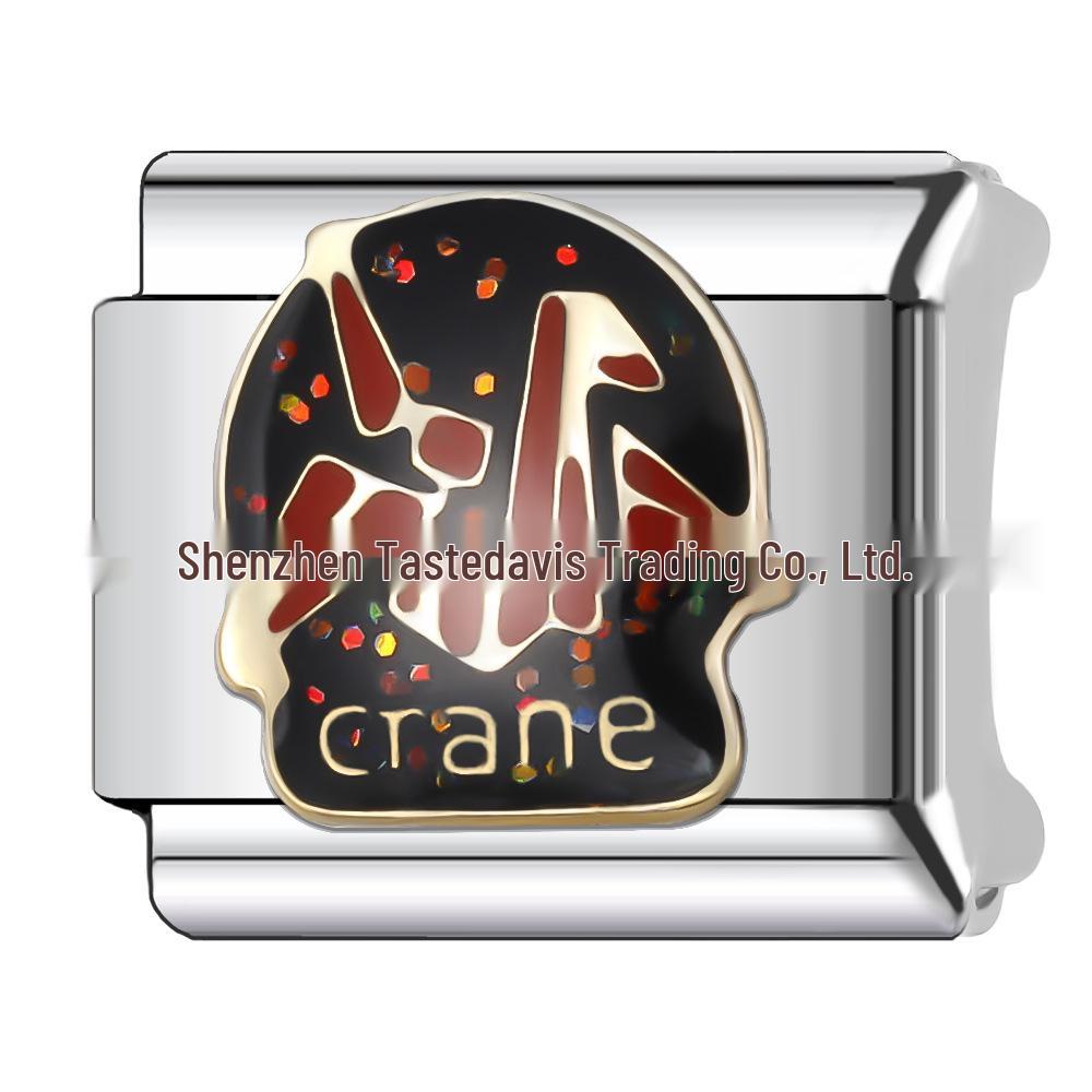 9MM Ball Plane Series Cartoon Module Charm Bracelet - DIY Stainless Steel Jewelry Gift