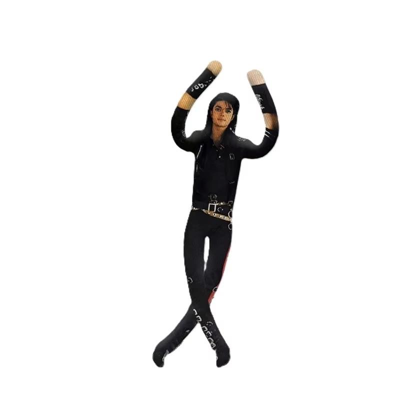 New Michael Jackson Cosplay Prop Doll Plush Stuffed Figure Doll Room Decoration Abstract Joint Mobility Props Gift