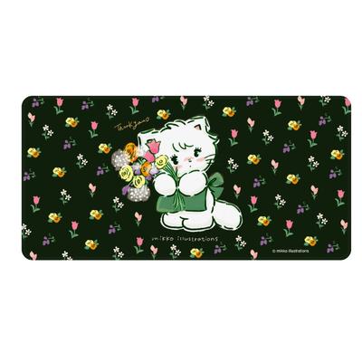Gourmandise Mikko Illustrations Desk Mat Black NMD-11BK