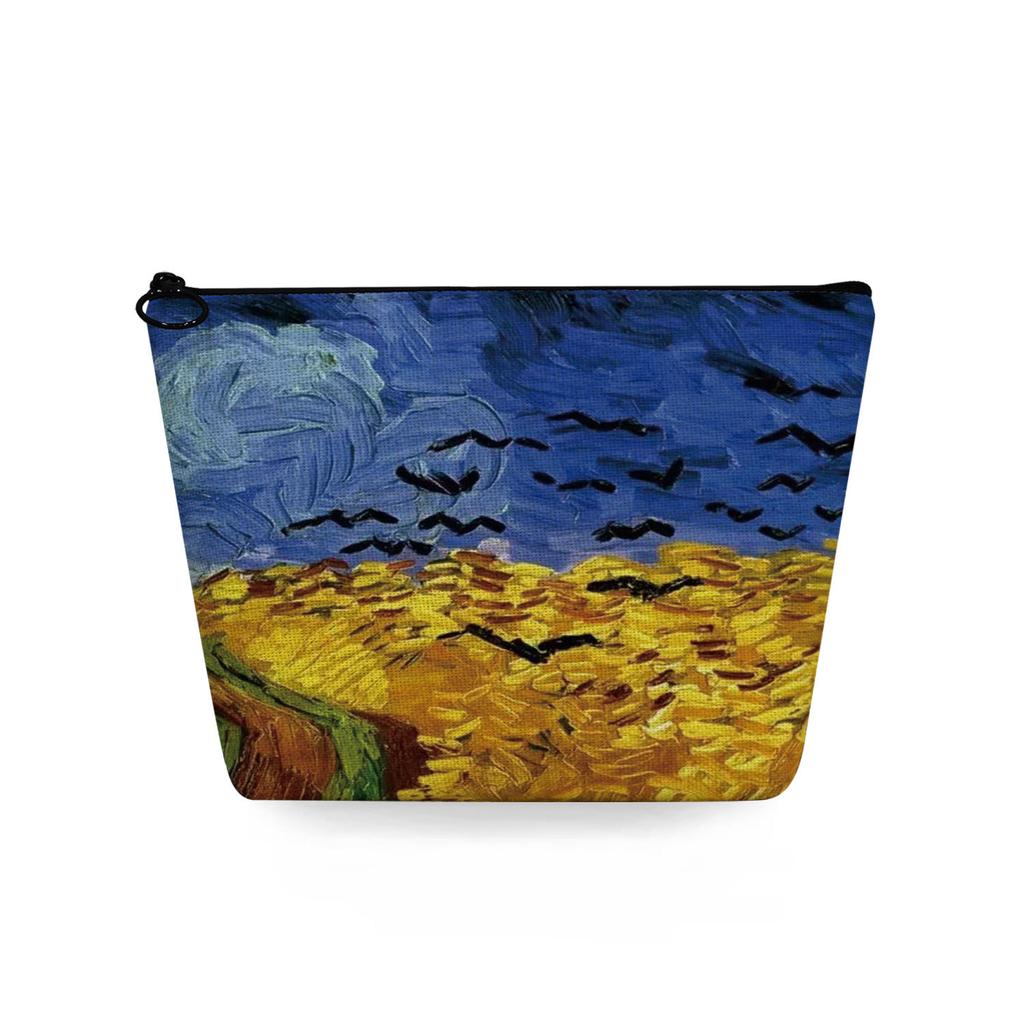 Women Oil Painting Print Cosmetic Bag Toiletries Organize Travel Storage Case 6861