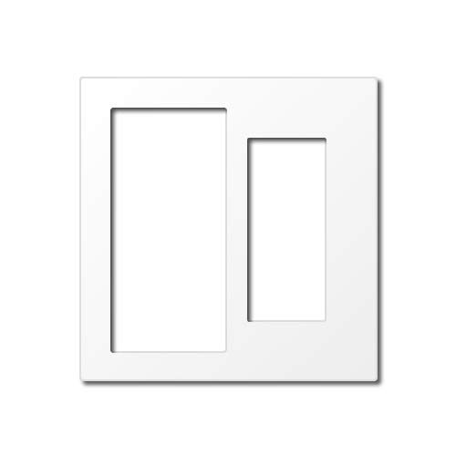 Panasonic Cosmo Series Wide 21 Switch + Outlet Plate for 2 Series Beige WT8112F