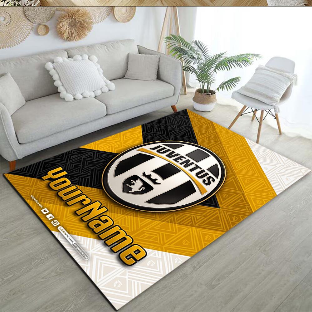 Juventus Personalized Name Area Rug Suitable for Entryway Playrooms Living Rooms Bedrooms Antislip Carpet Anime Office Decor Best for Christmas