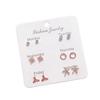 Einwöchiges Nischen-Ohrring-Set: Perlen Brosche Schleife & Schwan Ohrringe - Einfacher & Vielseitiger Schmuck für Damen