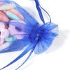 10pcs Adjustable Organza Bags 7x9cm Jewelry Packaging Bags Wedding Birthday Drawstring Pouches Christmas Gift Bags