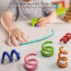 Giocattoli Bambini Bambini 6 Pezzi Bacchette Fidget Flessibili, Sensoriali per Adulti Sollievo dallo Stress Ansia, Calma Viaggio Aereo Premi per Aula per
