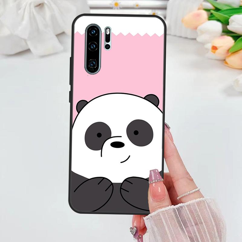 Cartoon Panda Bear Case For Huawei Nova 9 10 SE 5T 3i 8i 11i Y60 Y61 Y70 Y90 P20 P40 P30 Lite P60 Pro P Smart