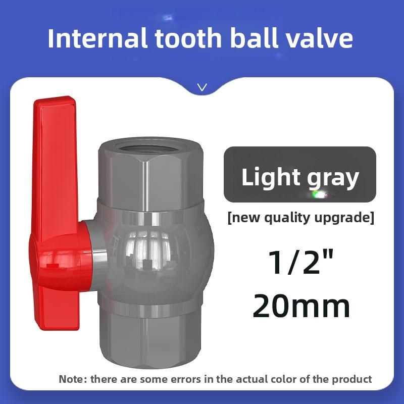 

20/25/32/40/50mm Grey PVC Pipe Connector Straight Elbow Tee Water Pipe Adapter Aquarium Water Supply 4 5 6 Ways Joint Ball Valve