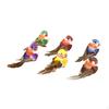 6Pcs Artificial Bird Statue Simulation Garden Figurine Model for Porch