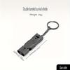 Stainless Steel High-Decibel Survival Whistle Loud, Dual-Chamber Design for Emergency Rescue Outdoor Safety