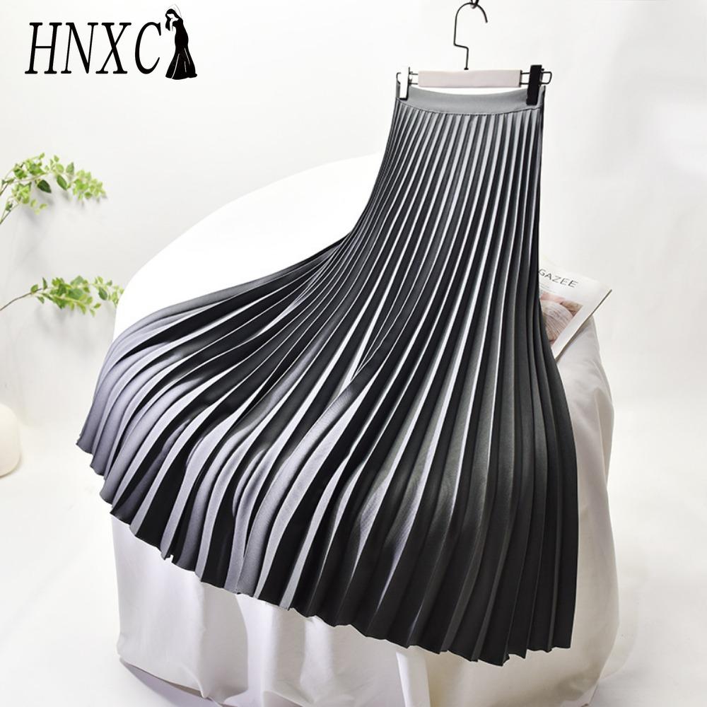 HNXC Damenmode Lässig Einfarbig Druck Sommer Frühlingsrock