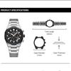 NAVFIROCE Original Men Quartz Watch Stainless Steel Strap Stopwatch Chronograph Date Waterproof Luminous Pointer Men Fashion Watch NF8081