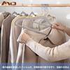 AYO Hangers, Non-Slip, Anti-Slip, 10-Piece Set, Gray, Heavy-Duty, Ideal for Closet Storage, 360-Degree Rotating Hooks, Resists Deformation of Clothes,