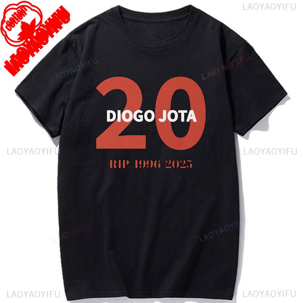 RIP Diogo Jota Tričko Odpočívej v pokoji Diogo Jota Trička Pocta fotbalové legendě Tričko 1996-2025 Pamětní tričko Dárek pro fanouška Bavlněná trička