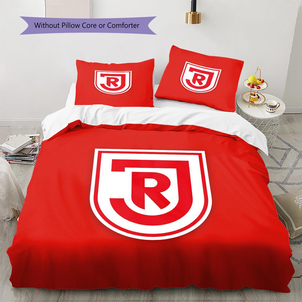 SSV Jahn Regensburg Pattern Bedding Quilt Set  Home Decoration  Gift (1 * duvet cover + 2 * pillowcase  without core)