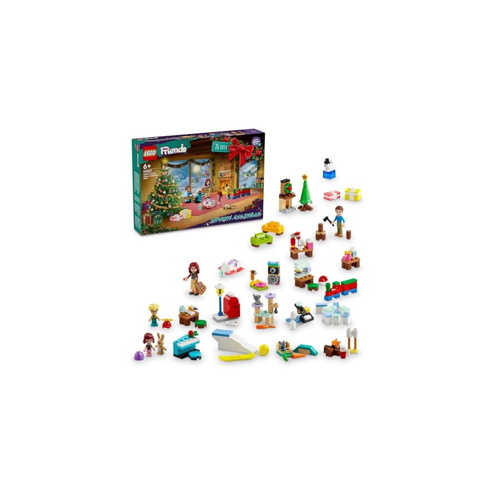 LEGO Friends Advent Calendar 2024 Building Blocks Toy for Kids Ages 6-9 Educational Gift