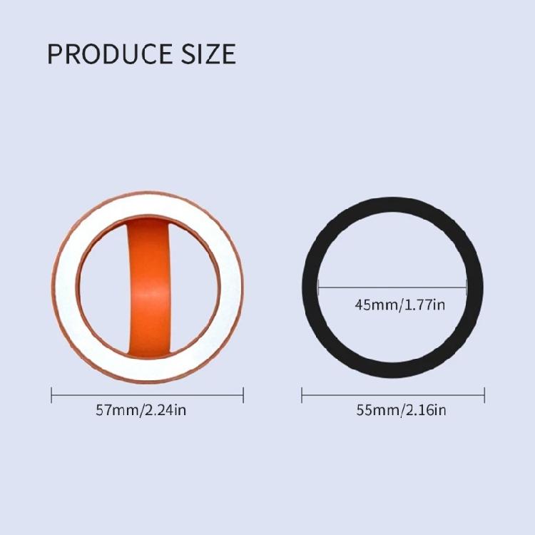 Mehrwinkel Magnetischer Handy-Ringhalter Silikon Weicher Griff Sichere Handybefestigung Upgrades für die Armaturenbrettmontage im Auto