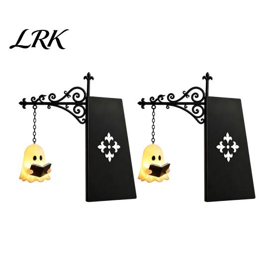 Wireless Night Light Vintage Library Lantern Light, Magic Reading Corner Lamp, Decorative Soft Warm LED Bookshelf Lighting for Shelf Desk, Enchanting