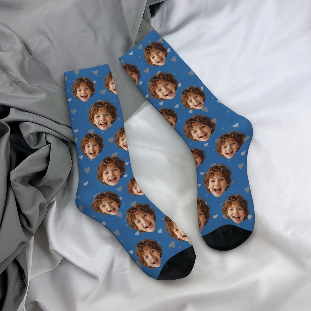 Maßgeschneiderte gesichtsgeformte Socken Unisex personalisierte Socken Personalisierte Socken mit Bild Fotosocken Maßgeschneiderte Socken als Geschenk