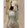 Yoga Long Sleeves Female Fashion Good-looking Sexy Workout Clothes