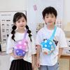 School Bag Cute Little Mushroom Breast Bag Casual Change Bag Cartoon Hard Shell Shoulder Crossbody Backpack