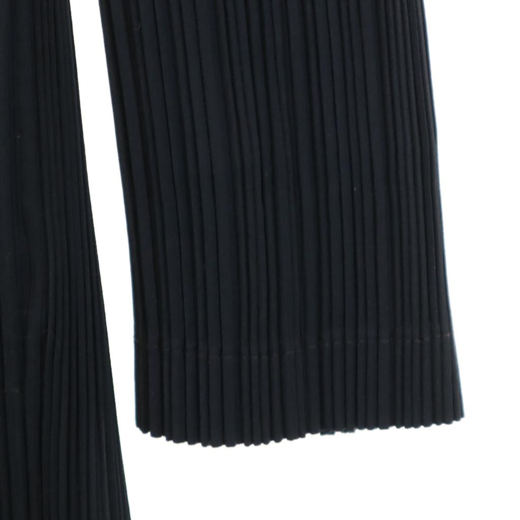 ISSEY MIYAKE 90s Made in Japan Old Stand collar Pleated Jacket M black Women Used