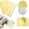 200 Stück Goldene Silberne Runde Zahnrad Aufkleber Selbstklebend 45mm Größe Präge Stempel Requisite Geschenkverpackung Umschlag Karten Dekoration ZYF