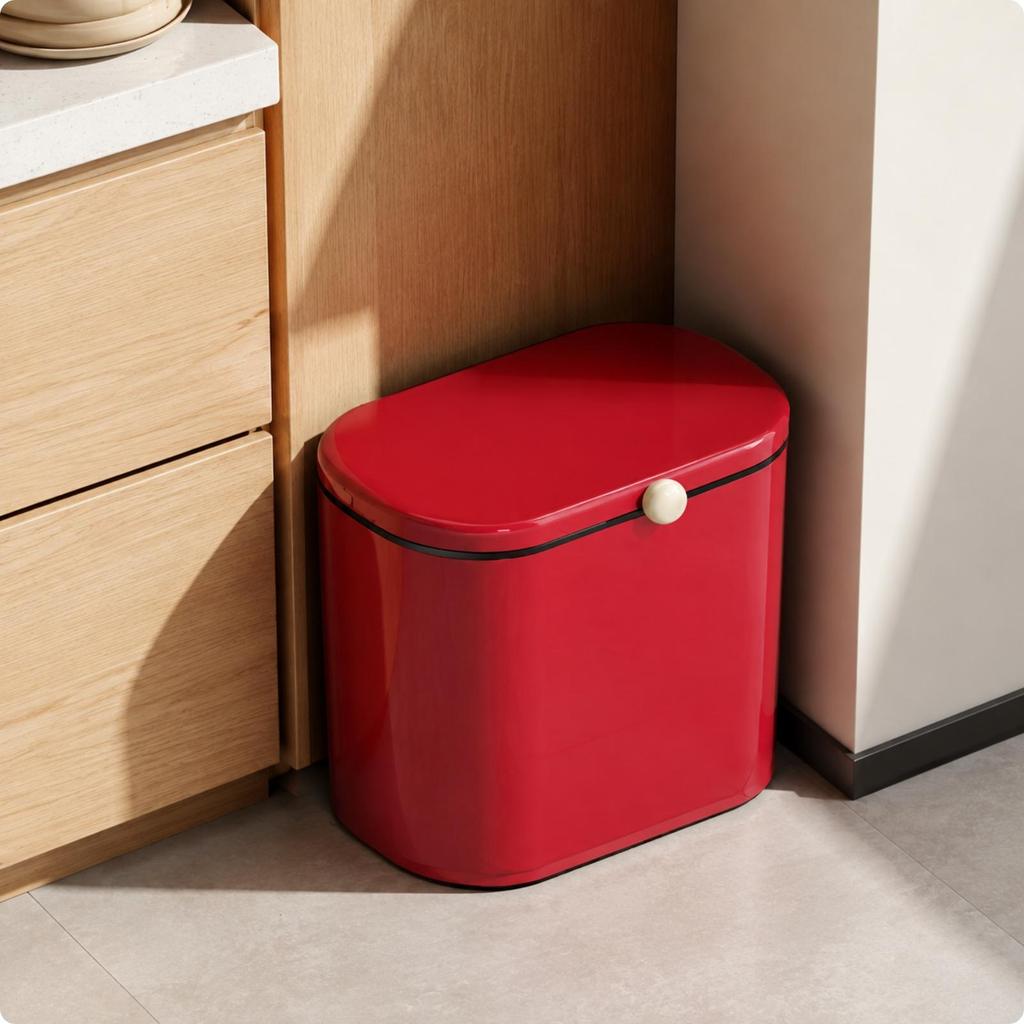 Touch Top Kitchen Garbage Can Hands-No-Cost for Apartment, Utility Room