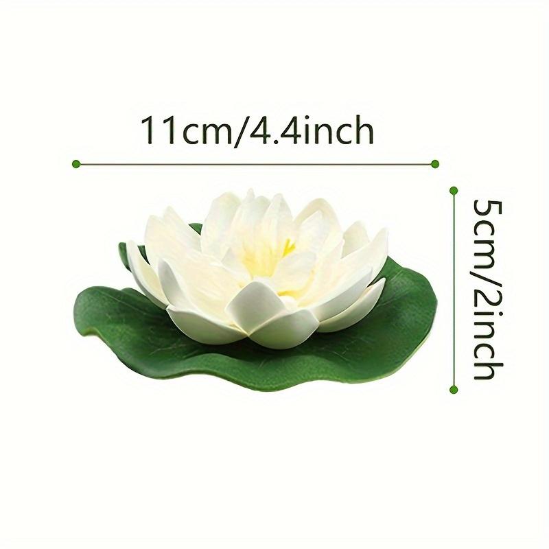 5pcs Simulation Lotus Fake Flowers, Pool Fish Tank Decorative Everlasting Flowers Simulation Flowers, Water Lily Fake Lotus Dry Flowers