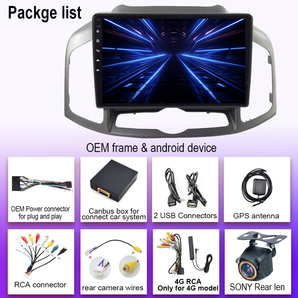 Wireless Carplay For Chevrolet Captiva 1 2011 - 2016 Android 14 Auto Radio Stereo Player GPS Navigation Multimedia No 2din DVD