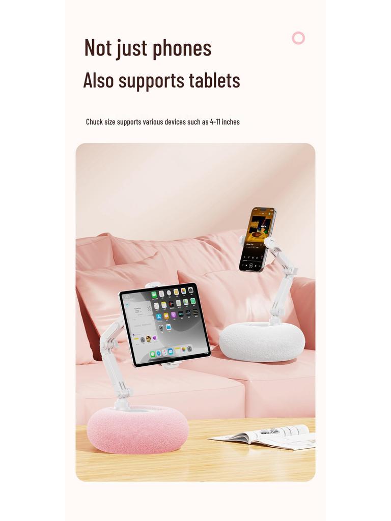 Cross-Border Mobile Phone Holder & Plush Pillow Support – Perfect for Lazy Quilt Video Watching