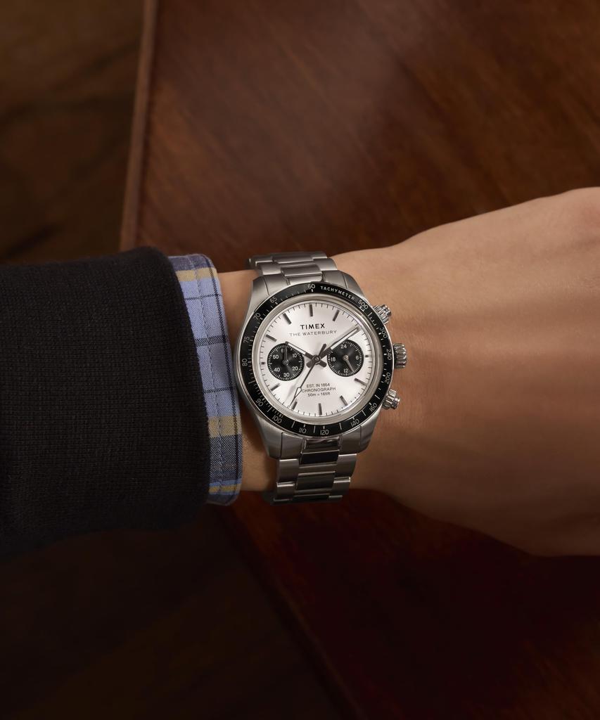 Waterbury Watch Quartz 50m Water Resistant Mineral Glass Silver Dial TW2Y19200 Unisex [TIMEX] [Authentic]