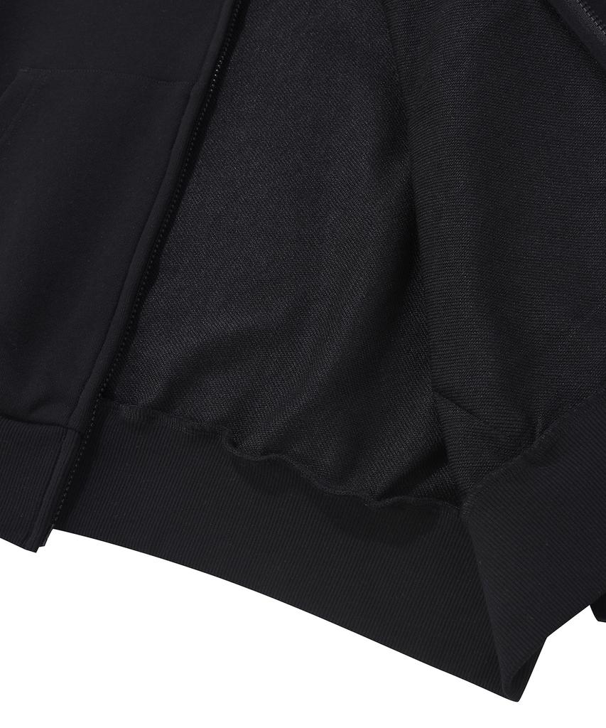 Jeep Jeep Big Logo 2-Way Oversized Zip-Up Hoodie (Jr5Tzu075Bk)