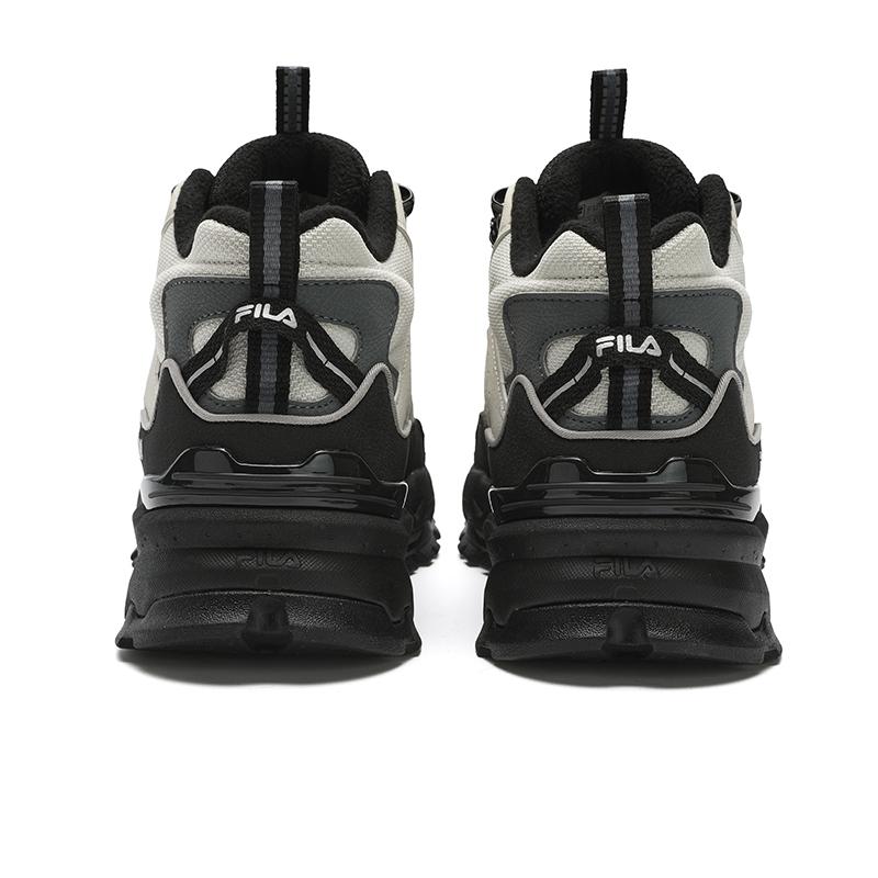 New FILA Trek 1S Mid Top Casual Shoes Women's Beige Black F12W442117FTB