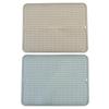 Heat-Insulating Non-Slip Rubber Kitchen Placemat and Drain Mat with Wavy Grooves, Waterproof Design