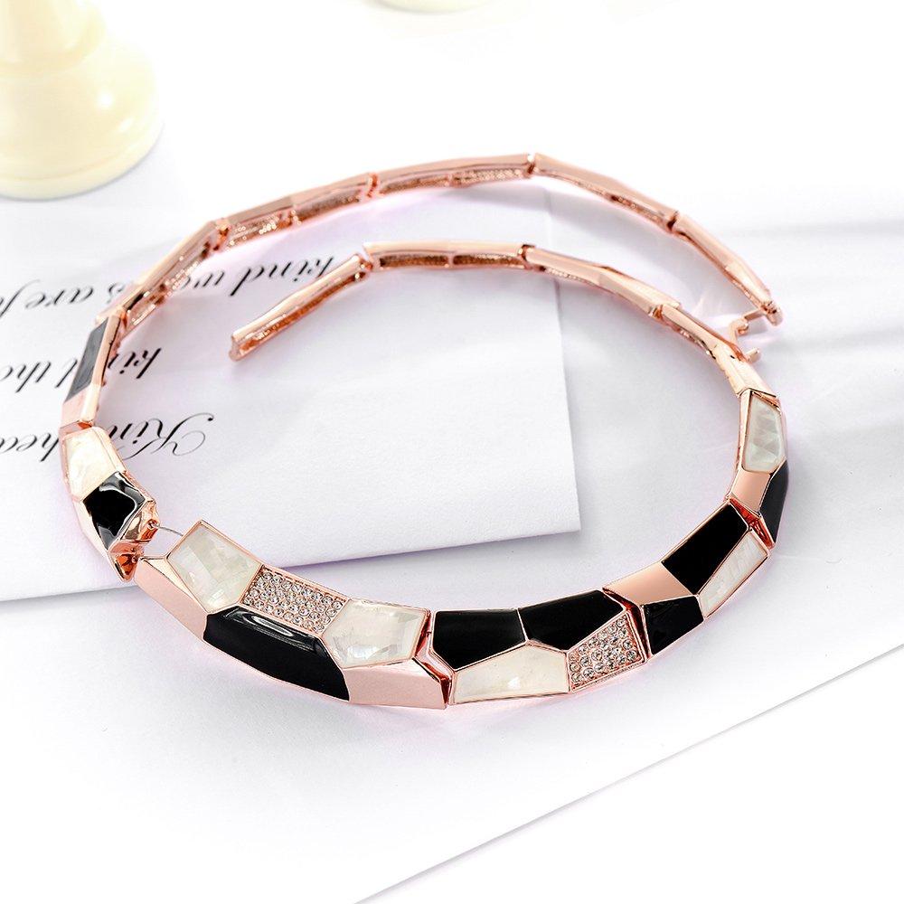 IUHA Wildes Halsband Natürliche Muschel Zirkonia aus Österreich (IUHA) [Kleopatra]