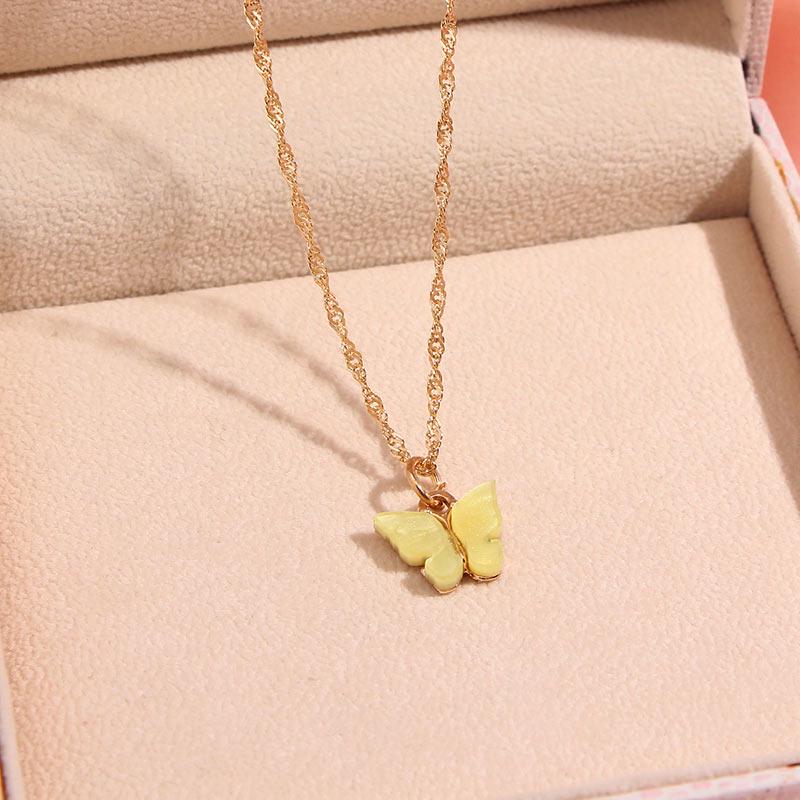 Buy Gold Color Butterfly Pendant 