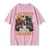 Lactose Tolerant Funny Meme Graphic Tshirt for Unisex Harajuku Y2k Hip Hop Gothic Tshirts Unisex 100 Cotton Short Sleeve T Shirt