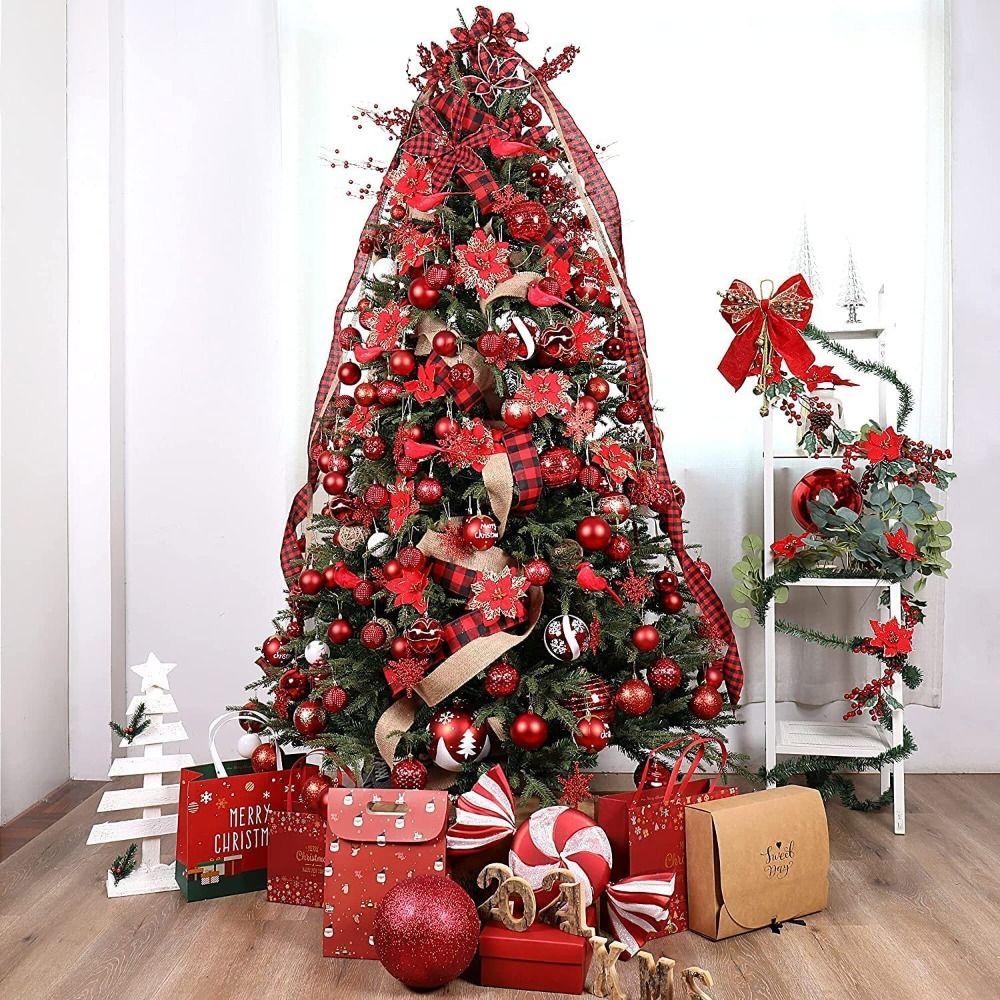 9pcs Creative Christmas Ball Set 6cm Hanging Ornament DIY Supplies Christmas Tree Pendant  Room