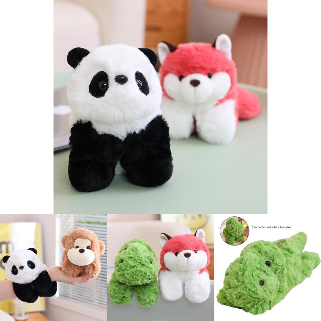 Cute Animal Clap Bracelet Plush Toy Wristband For Children 67 Characters