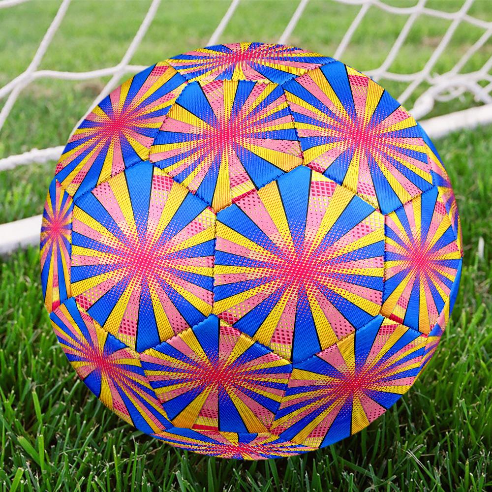 1pc Pop Art Explosion Size 5 Match Football, Training Soccer Ball, High-Elasticity and Soft, Anti-Slip and Wear-Resistant Material, Thickened and High