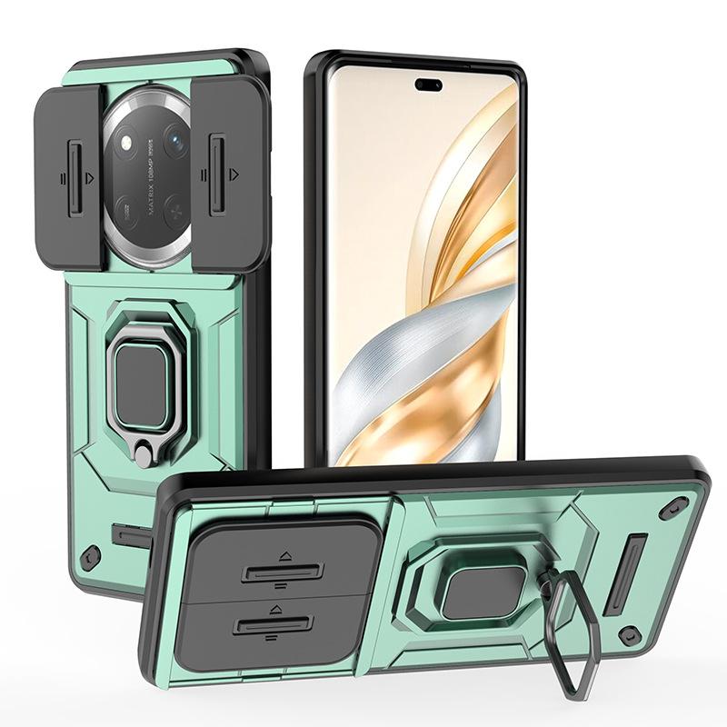 Applicable to Huawei Honor X70 Battle Bear Mobile Phone Case Push Window Bracket Honor X9D Anti-drop X9C Protective Case X9B