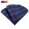 Herren Gestreiftes Polyester Seide Business Einstecktuch