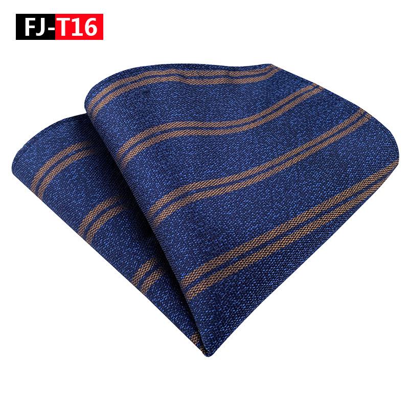 Herren Gestreiftes Polyester Seide Business Einstecktuch