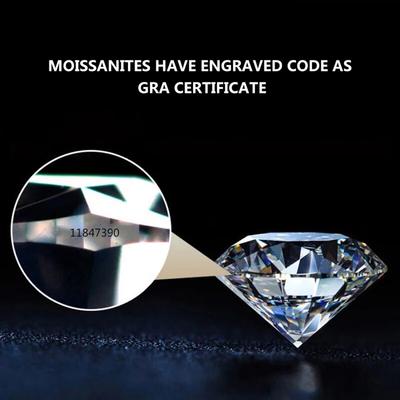Moissanite Loose Stone D Color Gifts GRA Lab Grown Diamond High Quality Girls VVS1 3EX White Round Cut Party Women Wedding  Home