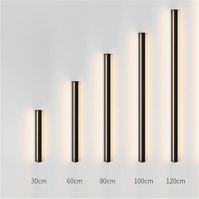 

Минималистичный настенный светильник с длинной полосой для гостиной, настенный светильник для дивана, современный, простой, прикроватный светильник для спальни со светодиодной лентой Cool White(5500-7000K)&30cm