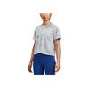 Under Armour Tie-Dye Print Crew Neck Short Sleeve T-Shirt Women tops Mist-Gray 1376827-006